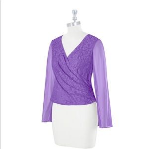 Azazie Blouse - brand new, size 14, color Tahiti